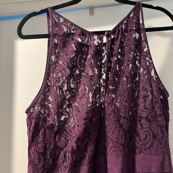 Adrianna Papell Evening Bridesmaid Gown Purple, Plum, Amethyst, Dark Violet - Picture 10 of 12